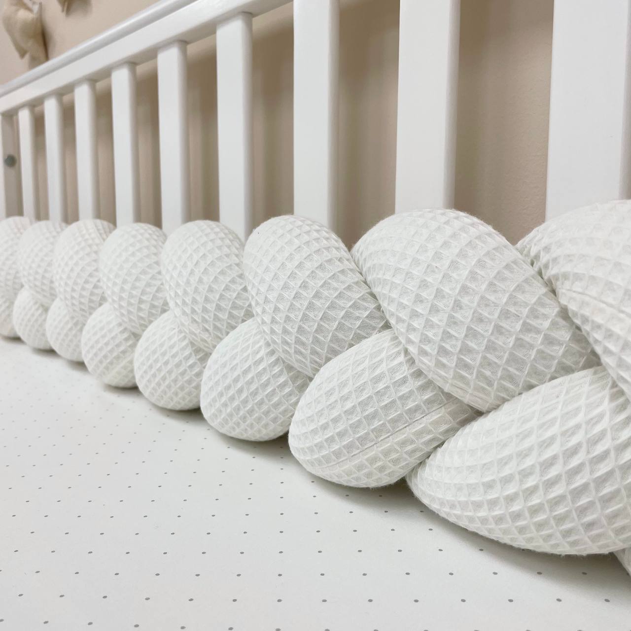 Tresse de lit en tissu gaufré 1,2m
