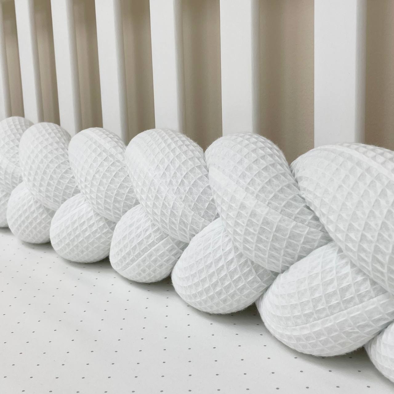 Tresse de lit en tissu gaufré 1,2m