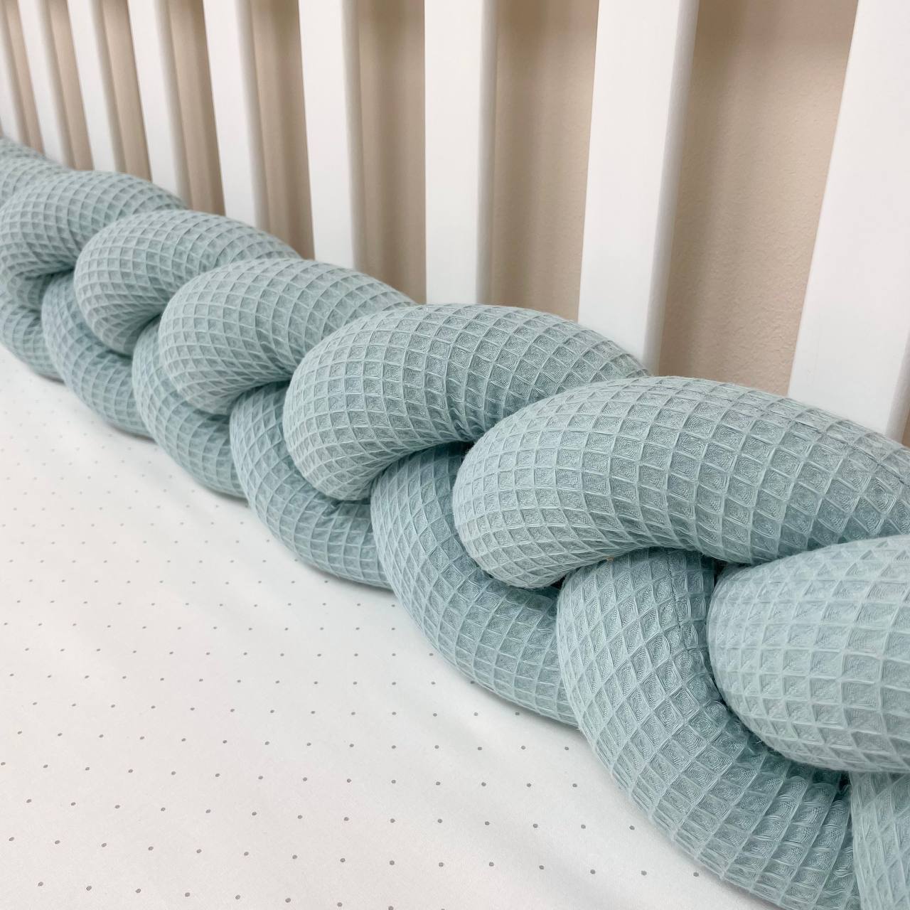 Tresse de lit en tissu gaufré 1,2m