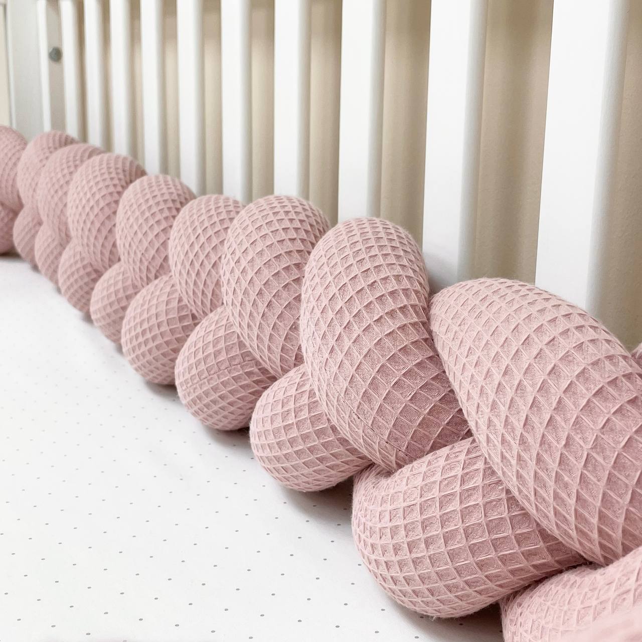 Tresse de lit en tissu gaufré 1,2m