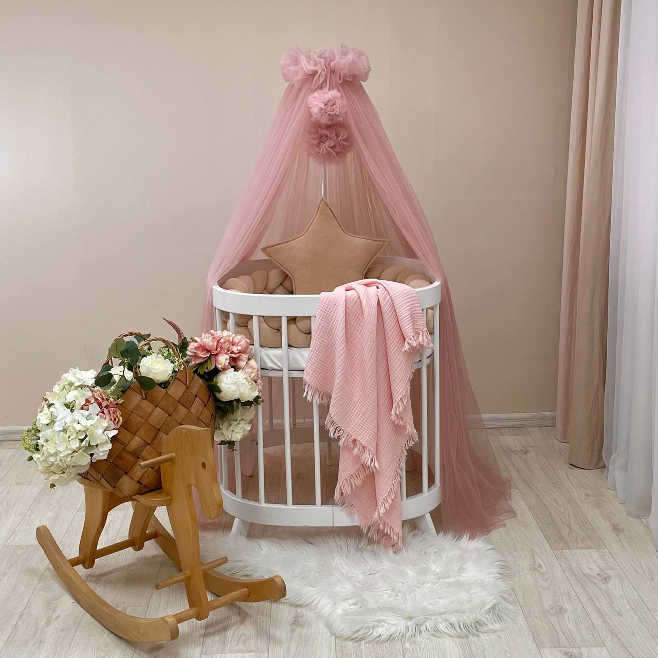 Baldaquin Baby-Boom/ Msonya Vieux Rose