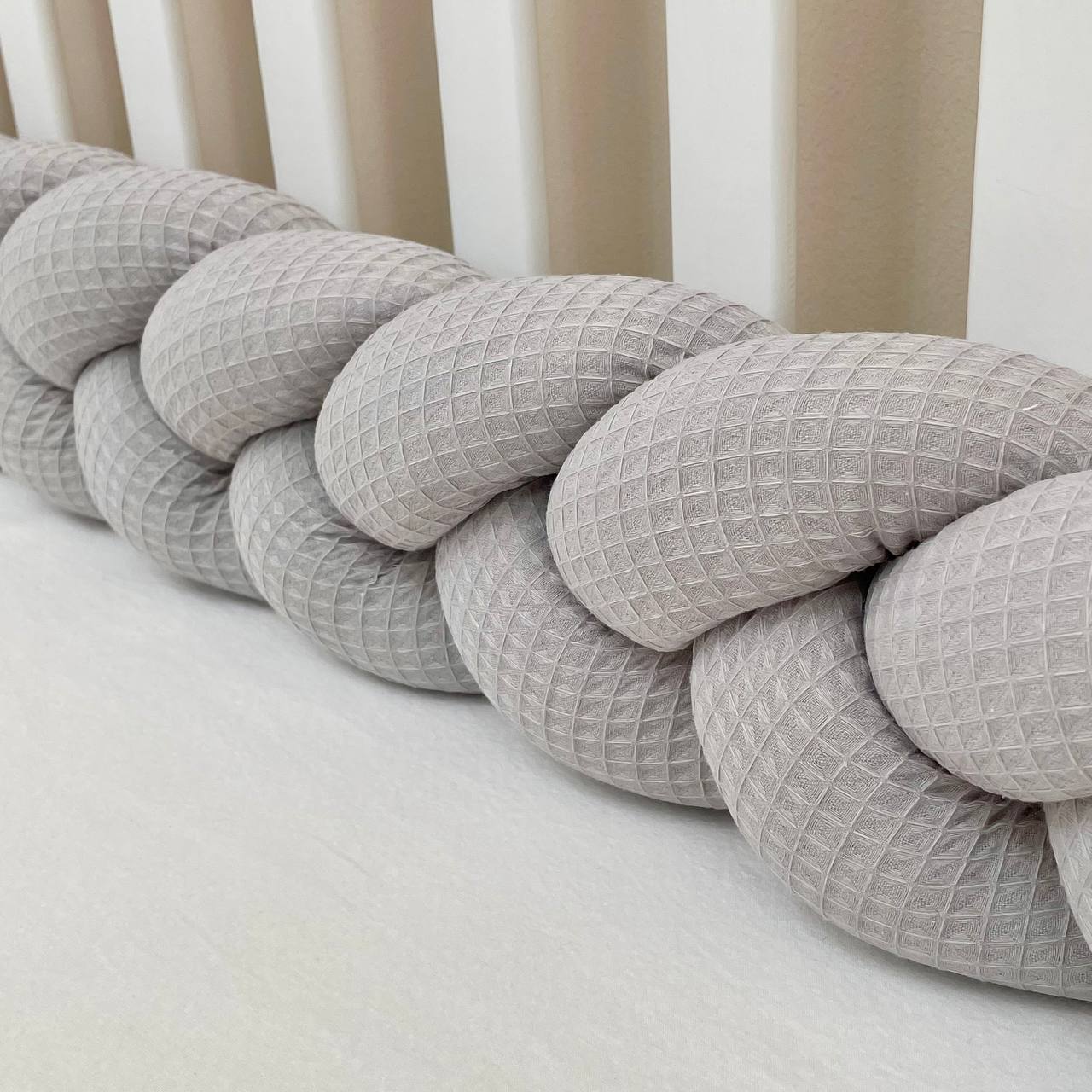 Tresse de lit en tissu gaufré 1,2m