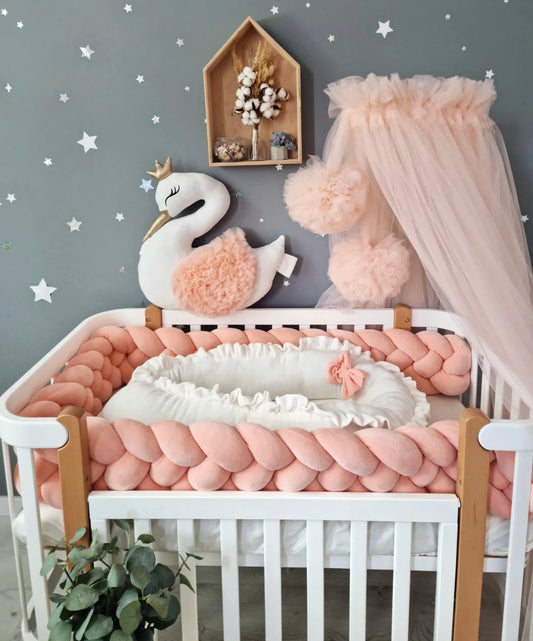 KIT COMPLET pour lit bébé couleur Pêche