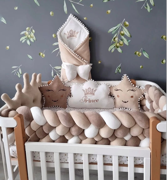 KIT COMPLET pour lit bébé Cacao/Beige